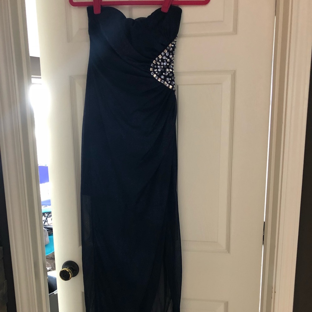 TeezeMe Navy sparkly dress size 3
